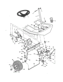 Steering parts for Craftsman Rear-Engine Riding Mower 536270111 from AppliancePartsPros.com