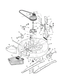 Mower Housing parts for Craftsman Rear-Engine Riding Mower 536270112 from AppliancePartsPros.com