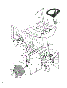 Steering parts for Craftsman Rear-Engine Riding Mower 536270211 from AppliancePartsPros.com