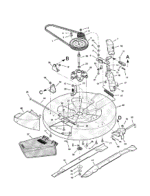 Mower Housing parts for Craftsman Rear-Engine Riding Mower 536270212 from AppliancePartsPros.com
