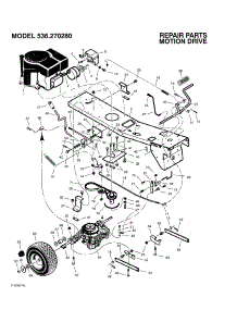 Motion Drive parts for Craftsman Rear-Engine Riding Mower 536270280 from AppliancePartsPros.com