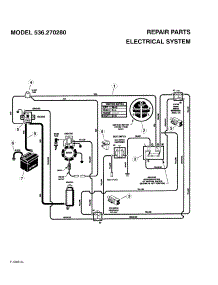 Electrical System parts for Craftsman Rear-Engine Riding Mower 536270280 from AppliancePartsPros.com