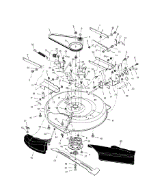 Mower Housing parts for Craftsman Rear-Engine Riding Mower 536270340 from AppliancePartsPros.com