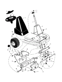 Steering parts for Craftsman Rear-Engine Riding Mower 53627630 from AppliancePartsPros.com