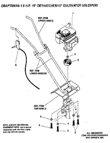 Engine parts for Craftsman Rear-Tine Tiller 536297030 from AppliancePartsPros.com