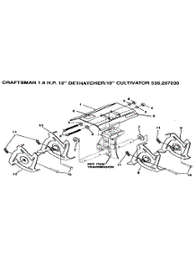 Tine Assembly parts for Craftsman Rear-Tine Tiller 536297030 from AppliancePartsPros.com