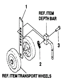 Transport Wheel Assembly parts for Craftsman Rear-Tine Tiller 536297030 from AppliancePartsPros.com