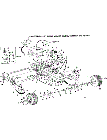 Drive Assembly parts for Craftsman Riding Mower & Tractor 536657000 from AppliancePartsPros.com