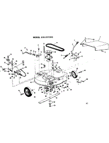 Mower Deck parts for Craftsman Rear-Engine Riding Mower 536657020 from AppliancePartsPros.com