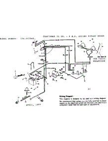 Wiring Diagram parts for Craftsman Riding Mower & Tractor 536657040 from AppliancePartsPros.com