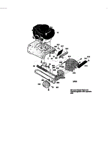 Engine / Frame Assembly parts for Craftsman Edger 536772200 from AppliancePartsPros.com