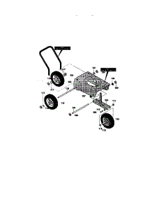 Wheels Assembly parts for Craftsman Edger 536772200 from AppliancePartsPros.com