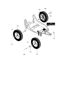 Wheels parts for Craftsman Edger 536772341 from AppliancePartsPros.com
