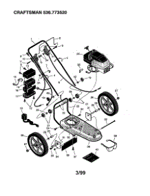 Main Frame parts for Craftsman Gas Line Trimmer 536773520 from AppliancePartsPros.com
