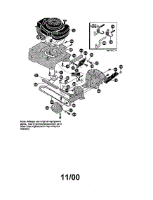 Engine / Frame Assembly parts for Craftsman Edger 536797400 from AppliancePartsPros.com