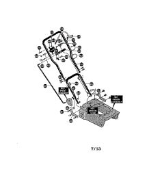Handle parts for Craftsman Edger 536797410 from AppliancePartsPros.com