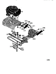 Engine / Frame Assembly parts for Craftsman Edger 536797460 from AppliancePartsPros.com