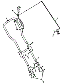 Handle Assembly parts for Craftsman Edger 536797540 from AppliancePartsPros.com