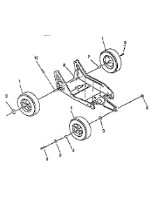 Wheel Assembly parts for Craftsman Edger 536797570 from AppliancePartsPros.com