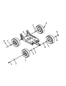 Wheel parts for Craftsman Edger 536797581 from AppliancePartsPros.com