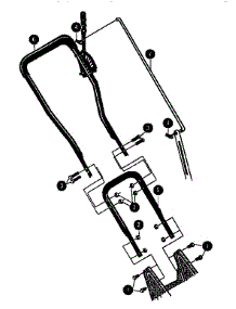 Handle parts for Craftsman Edger 536797581 from AppliancePartsPros.com