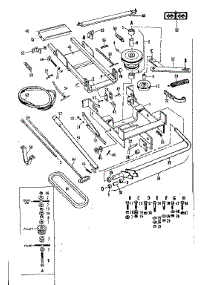 Main Frame parts for Craftsman Riding Mower & Tractor 53681362 from AppliancePartsPros.com
