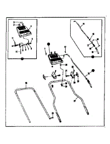 Handle Assembly parts for Craftsman Walk-Behind Lawn Mower 53681550 from AppliancePartsPros.com
