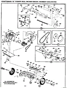 Reel Assembly parts for Craftsman Walk-Behind Lawn Mower 536816700 from AppliancePartsPros.com