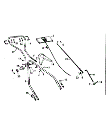 Handle Assembly parts for Craftsman Walk-Behind Lawn Mower 53681681 from AppliancePartsPros.com