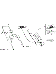 Handle Assembly parts for Craftsman Walk-Behind Lawn Mower 53681683 from AppliancePartsPros.com