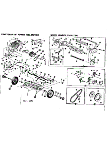 Reel Assembly parts for Craftsman Walk-Behind Lawn Mower 536817241 from AppliancePartsPros.com