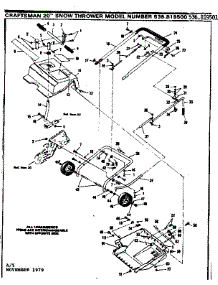 Main Frame parts for Craftsman Snow Blower 536819501 from AppliancePartsPros.com