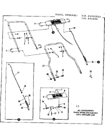 Handle Assembly parts for Craftsman Walk-Behind Lawn Mower 53681990RBI from AppliancePartsPros.com