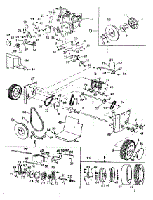Engine And Wheel Assembly parts for Craftsman Snow Blower 53682231 from AppliancePartsPros.com