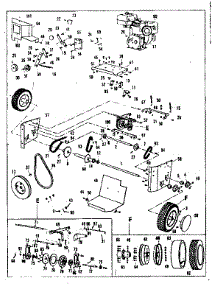 Engine And Wheel Assembly parts for Craftsman Snow Blower 53682242 from AppliancePartsPros.com
