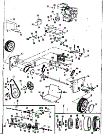 Engine And Wheel Assembly parts for Craftsman Snow Blower 53682560 from AppliancePartsPros.com
