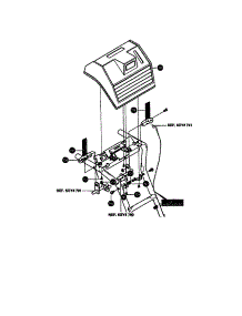 Control Panel Assembly parts for Craftsman Gas Snowblower 536881110 from AppliancePartsPros.com