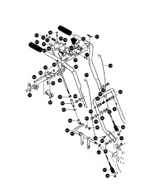 Handle Assembly parts for Craftsman Gas Snowblower 536881111 from AppliancePartsPros.com