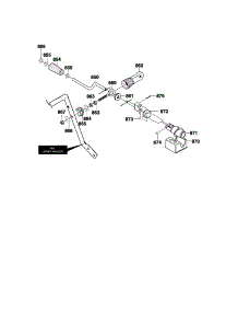 Chute Control Rod Assembly parts for Craftsman Gas Snowblower 536881111 from AppliancePartsPros.com