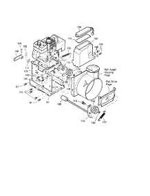 30`` 11Hp Frame parts for Craftsman Gas Snowblower 536881112 from AppliancePartsPros.com