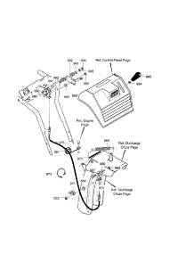 30`` 11Hp Remote Chute Control parts for Craftsman Gas Snowblower 536881112 from AppliancePartsPros.com