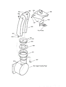 Discharge Chute parts for Craftsman Gas Snowblower 536881113 from AppliancePartsPros.com