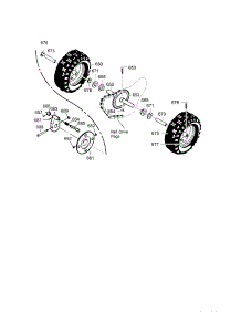 Wheel Assembly parts for Craftsman Gas Snowblower 536881113 from AppliancePartsPros.com