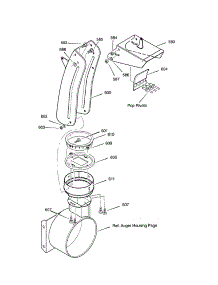 Discharge Chute parts for Craftsman Gas Snowblower 536881114 from AppliancePartsPros.com