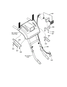 Headlight parts for Craftsman Gas Snowblower 536881114 from AppliancePartsPros.com