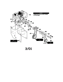 Frame Assembly parts for Craftsman Gas Snowblower 536881121 from AppliancePartsPros.com