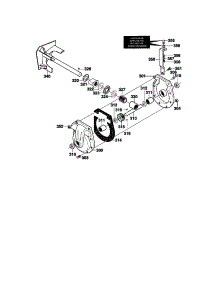 Gear Case Assembly parts for Craftsman Gas Snowblower 536881121 from AppliancePartsPros.com