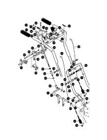 Handle Assembly parts for Craftsman Gas Snowblower 536881121 from AppliancePartsPros.com
