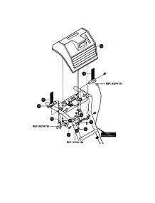 Control Panel Assembly parts for Craftsman Gas Snowblower 536881121 from AppliancePartsPros.com