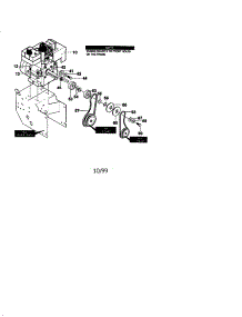 Engine Pulley parts for Craftsman Gas Snowblower 536881130 from AppliancePartsPros.com